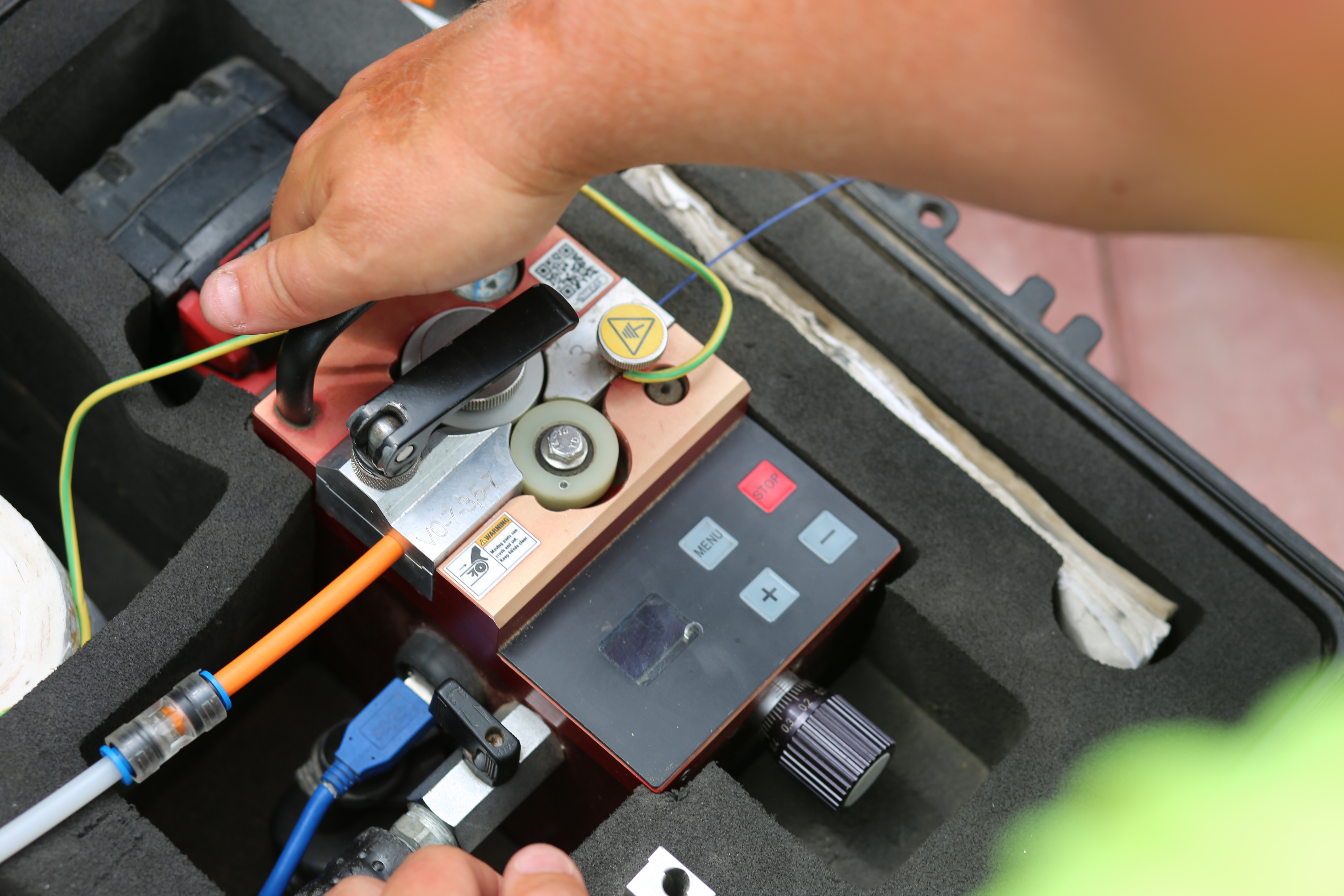 Fiber splicing detail
